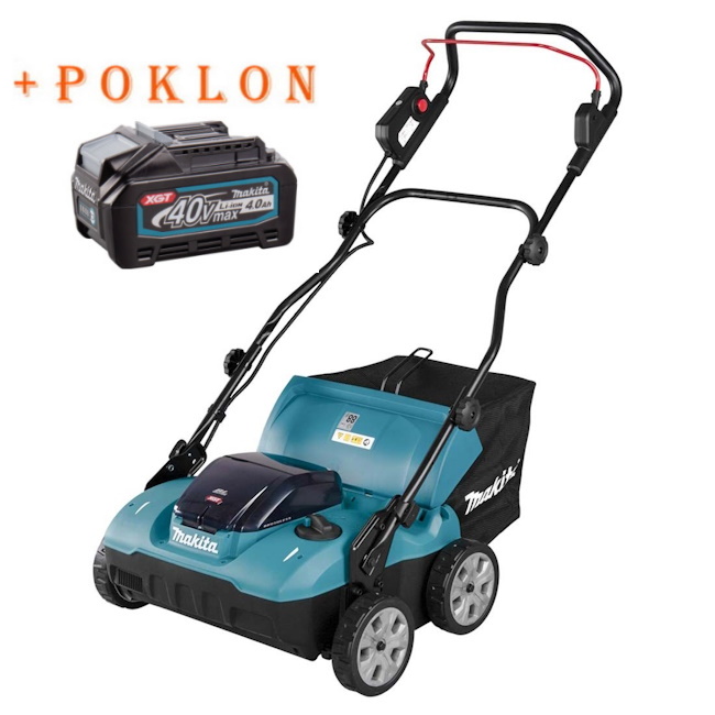 Makita akumulatorski vertikulator 40V XGT UV001GZ + POKLON Makita baterija XGT Li-ion 40V/4.0Ah BL4040F 1910N6-8 Makita akumulatorski vertikulator 40V XGT UV001GZ + POKLON Makita baterija XGT Li-ion 40V/4.0Ah BL4040F 1910N6-8