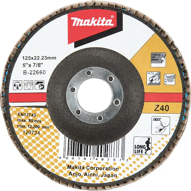 Makita lamelarni brusni disk cirkon-aluminium B-22816