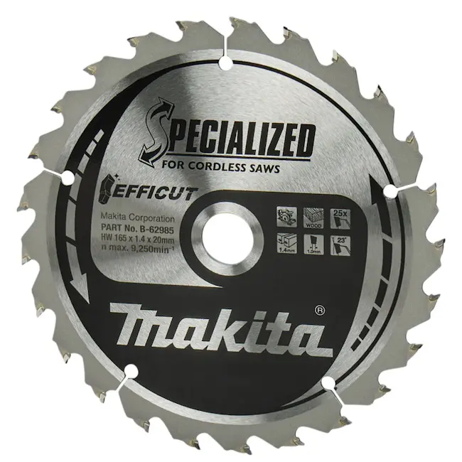 Makita list testere TCT Efficut 2/1 za drvo 165x20mmx25T B-62985-2