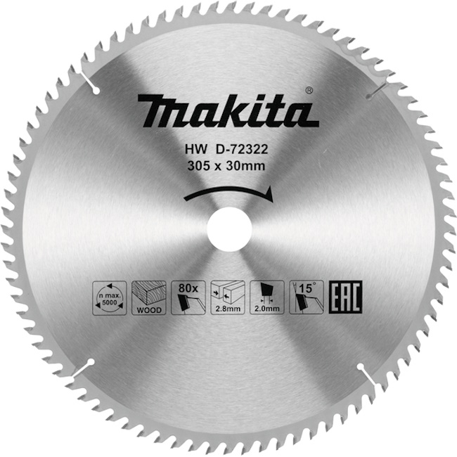Makita T.C.T list testere 305mm D-72322 Makita T.C.T list testere 305mm D-72322