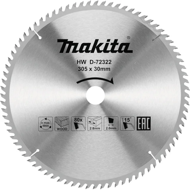 Makita T.C.T list testere 305mm D-72322 Makita T.C.T list testere 305mm D-72322
