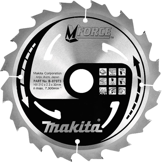Makita list za testeru od tvrdog metala MForce 210mm B-07973 Makita list za testeru od tvrdog metala MForce 210mm B-07973