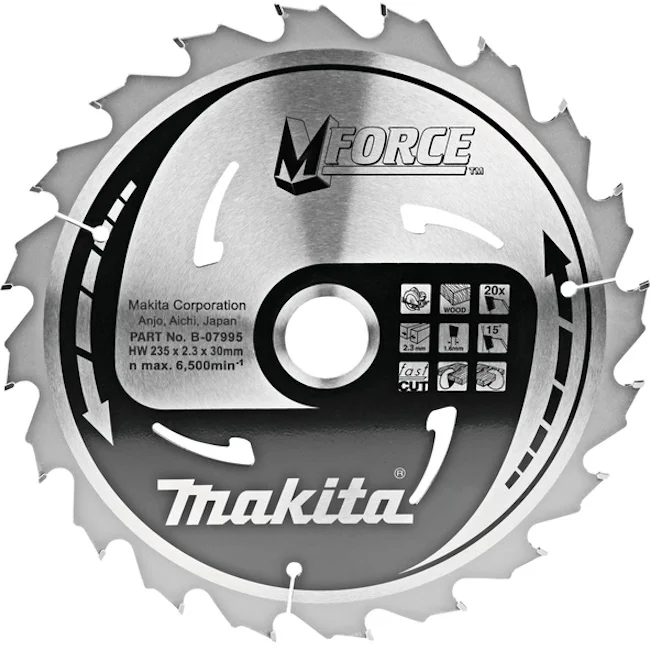 Makita list za testeru od tvrdog metala MForce 235mm B-07995 Makita list za testeru od tvrdog metala MForce 235mm B-07995