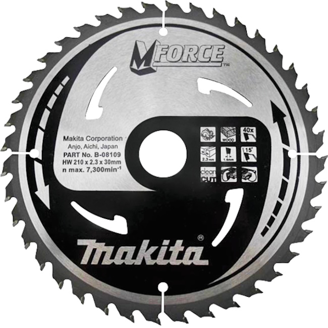 Makita list za testeru od tvrdog metala MForce 210mm B-08109 Makita list za testeru od tvrdog metala MForce 210mm B-08109