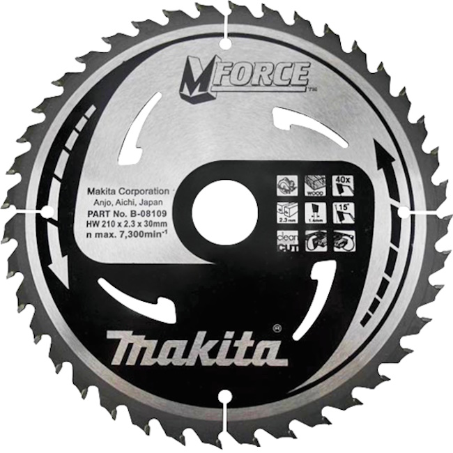 Makita list za testeru od tvrdog metala MForce 210mm B-08109