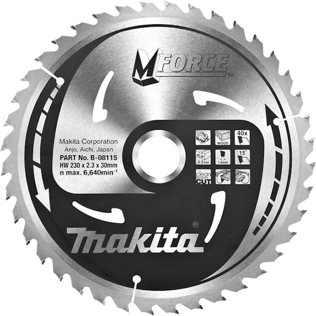 Makita list za testeru od tvrdog metala MForce 230mm B-08115 Makita list za testeru od tvrdog metala MForce 230mm B-08115