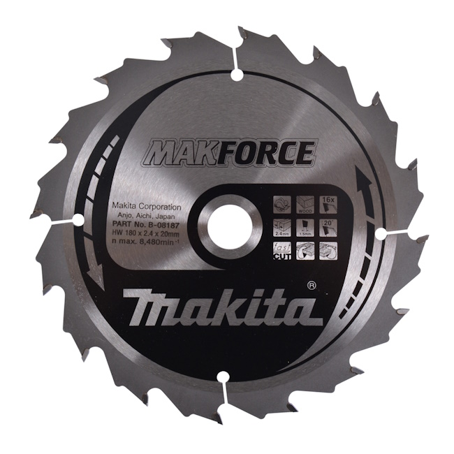 Makita list za testeru od tvrdog metala MAKForce 180mm B-08187 Makita list za testeru od tvrdog metala MAKForce 180mm B-08187