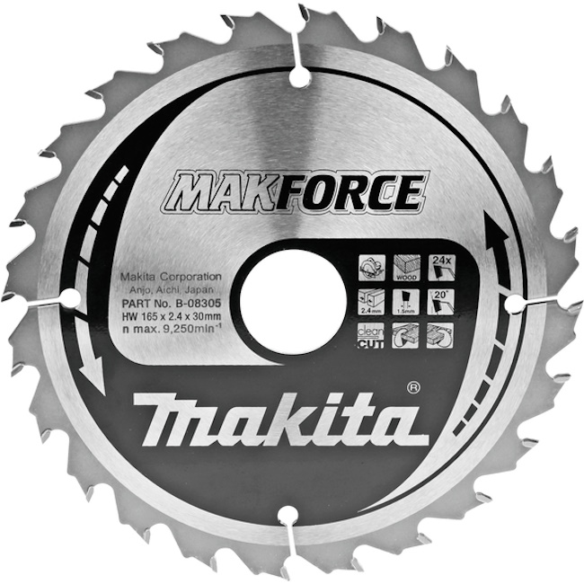 Makita list za testeru od tvrdog metala MAKForce 165mm B-08305