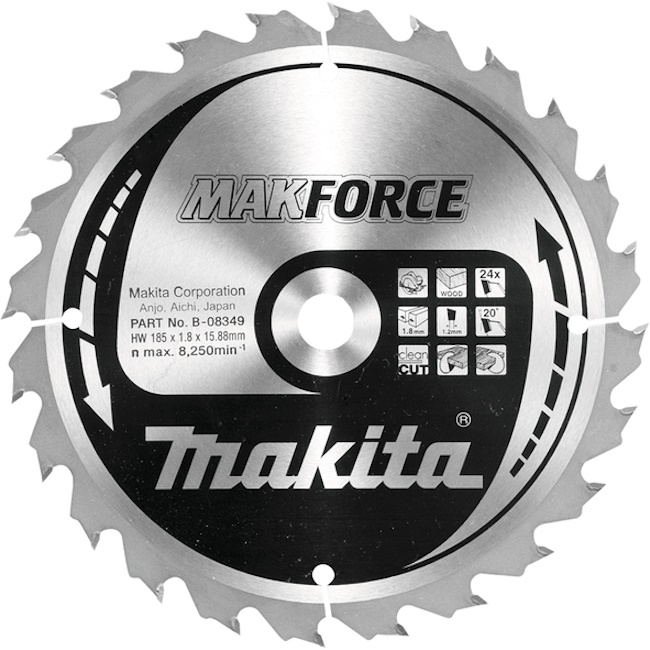 Makita list za testeru od tvrdog metala MAKForce 185mm B-08349