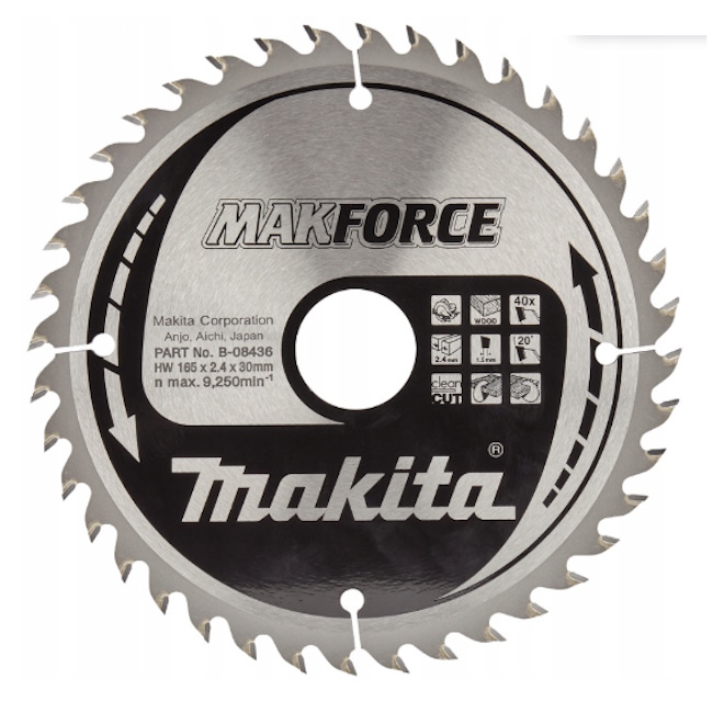 Makita list za testeru od tvrdog metala MAKForce 165mm B-08436 Makita list za testeru od tvrdog metala MAKForce 165mm B-08436