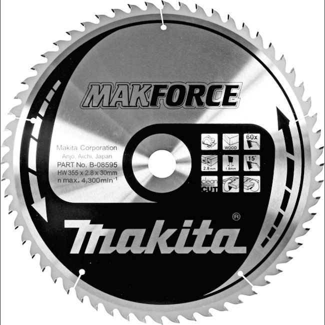 Makita list za testeru od tvrdog metala MAKForce 355mm B-08595