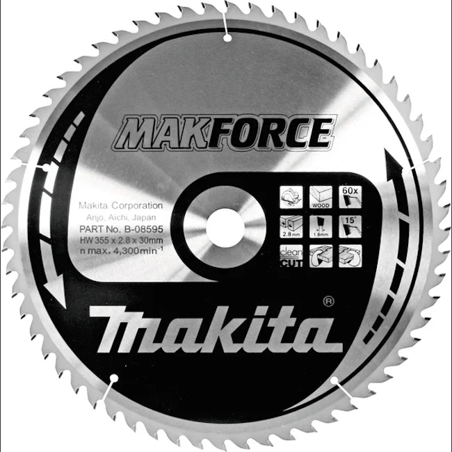 Makita list za testeru od tvrdog metala MAKForce 355mm B-08595 Makita list za testeru od tvrdog metala MAKForce 355mm B-08595
