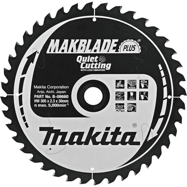 Makita list za testeru od tvrdog metala MAKBlade Plus 305mm B-08660 Makita list za testeru od tvrdog metala MAKBlade Plus 305mm B-08660