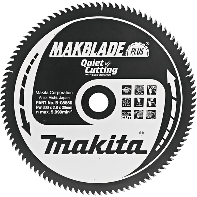 Makita list za testeru od tvrdog metala MAKBlade Plus 300mm B-08850 Makita list za testeru od tvrdog metala MAKBlade Plus 300mm B-08850