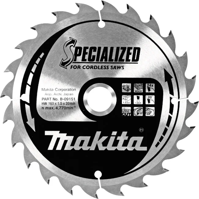Makita list za testeru od tvrdog metala 160mm B-09151 Makita list za testeru od tvrdog metala 160mm B-09151