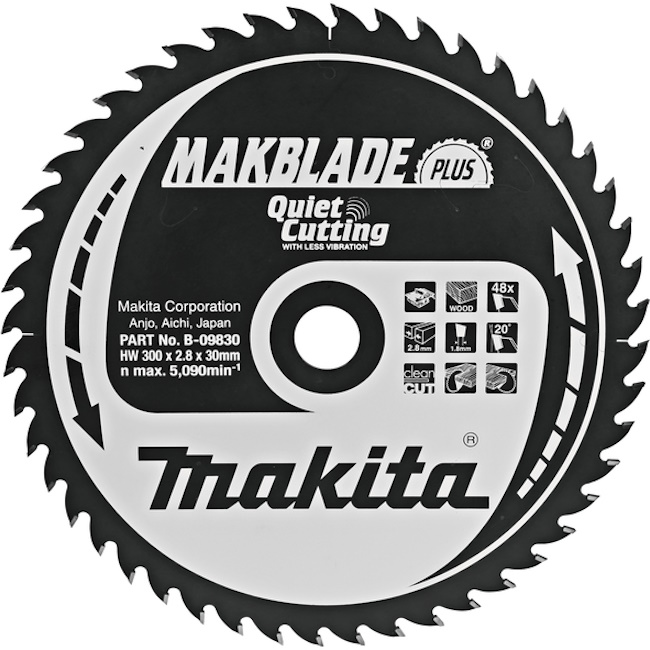 Makita list za testeru od tvrdog metala MAKBlade Plus 300mm B-09830