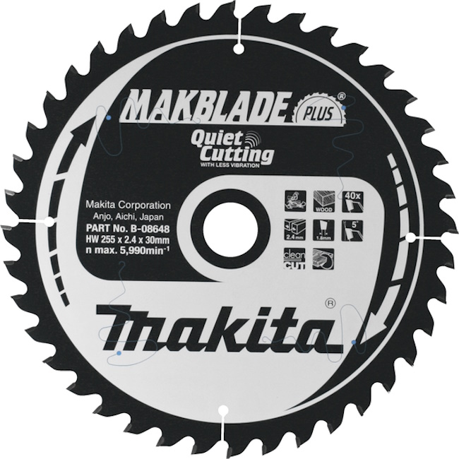 Makita list za testeru od tvrdog metala MAKBlade Plus 350mm B-09846 Makita list za testeru od tvrdog metala MAKBlade Plus 350mm B-09846