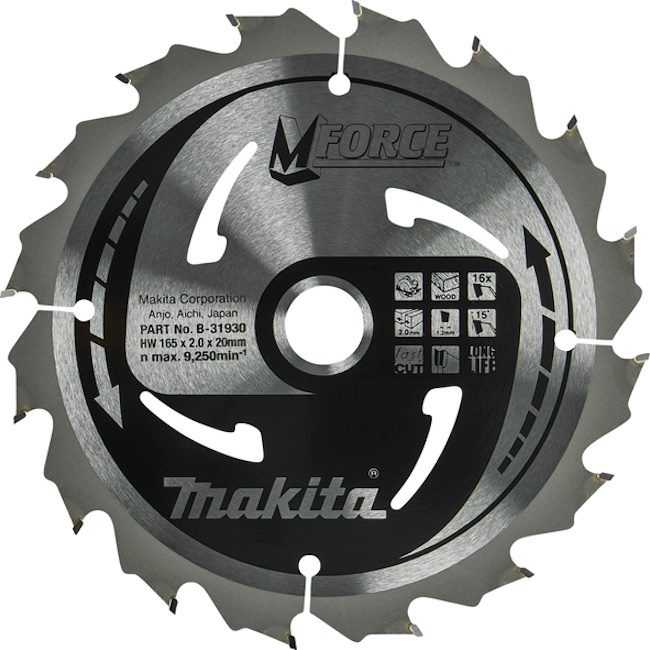 Makita TCT list za testeru MForce 165mm B-31930 Makita TCT list za testeru MForce 165mm B-31930