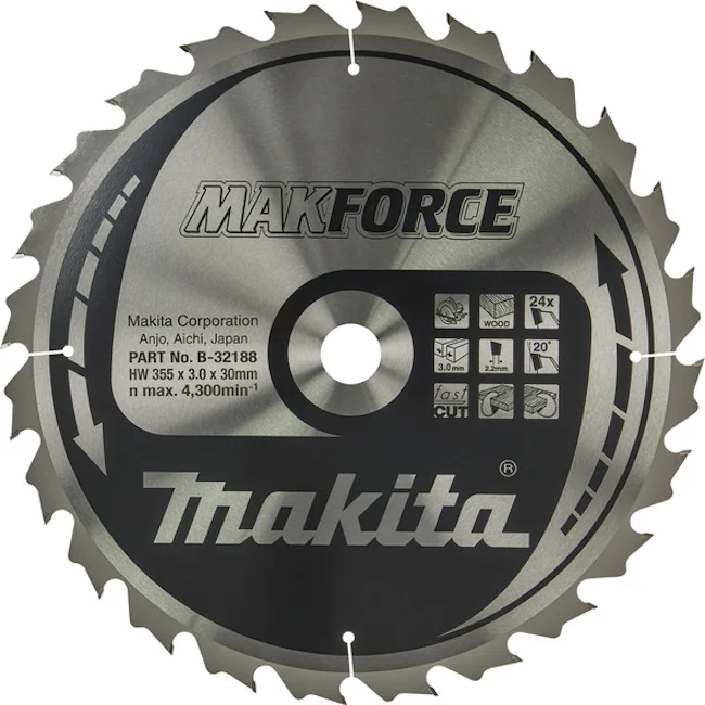 Makita TCT list za testeru MAKForce 355mm B-32188 Makita TCT list za testeru MAKForce 355mm B-32188