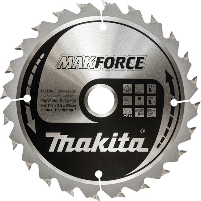 Makita TCT list za testeru MAKForce 150mm B-32194 Makita TCT list za testeru MAKForce 150mm B-32194