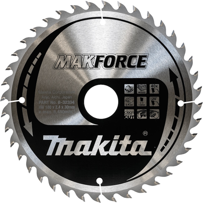 Makita TCT list za testeru MAKForce 180mm B-32334 Makita TCT list za testeru MAKForce 180mm B-32334