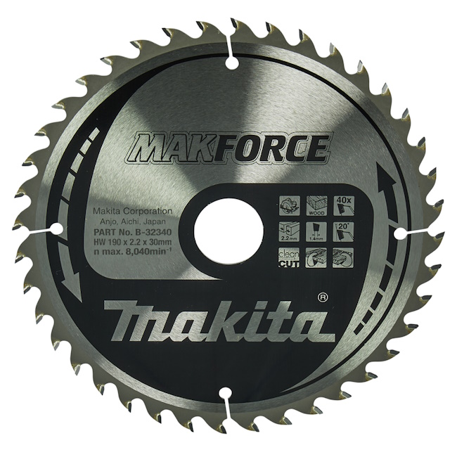 Makita TCT list za testeru MAKForce 190mm B-32340 Makita TCT list za testeru MAKForce 190mm B-32340