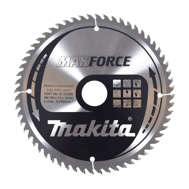 Makita TCT list za testeru MAKForce 190mm B-32390