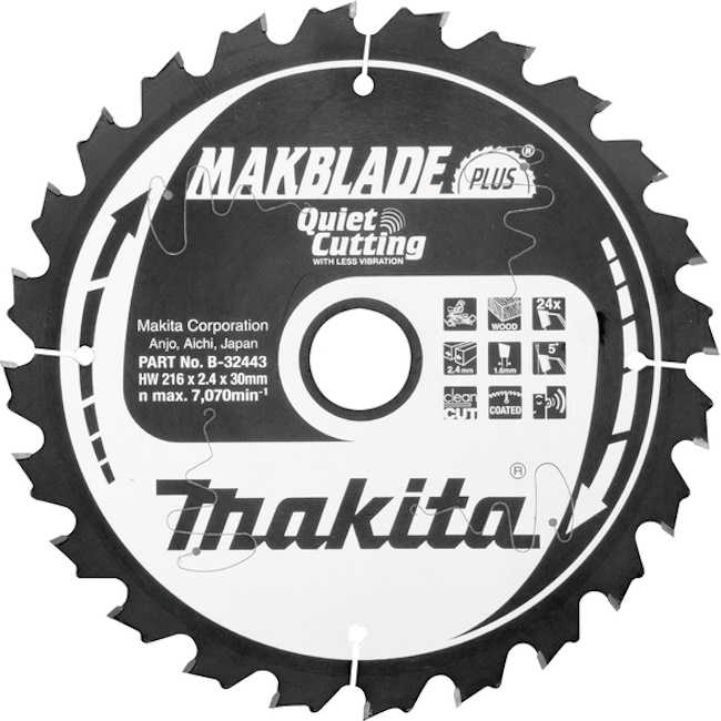 Makita TCT list za testeru MAKBlade Plus 216mm B-32443 Makita TCT list za testeru MAKBlade Plus 216mm B-32443