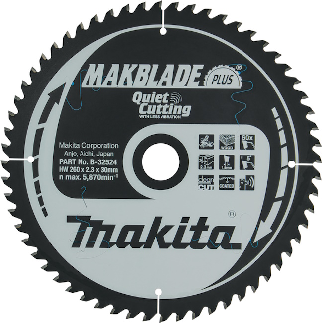 Makita TCT list za testeru MAKBlade Plus 260mm B-32524 Makita TCT list za testeru MAKBlade Plus 260mm B-32524