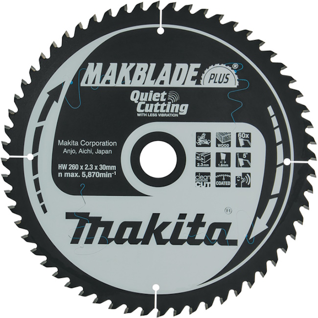 Makita TCT list za testeru MAKBlade Plus 260mm B-32530 Makita TCT list za testeru MAKBlade Plus 260mm B-32530