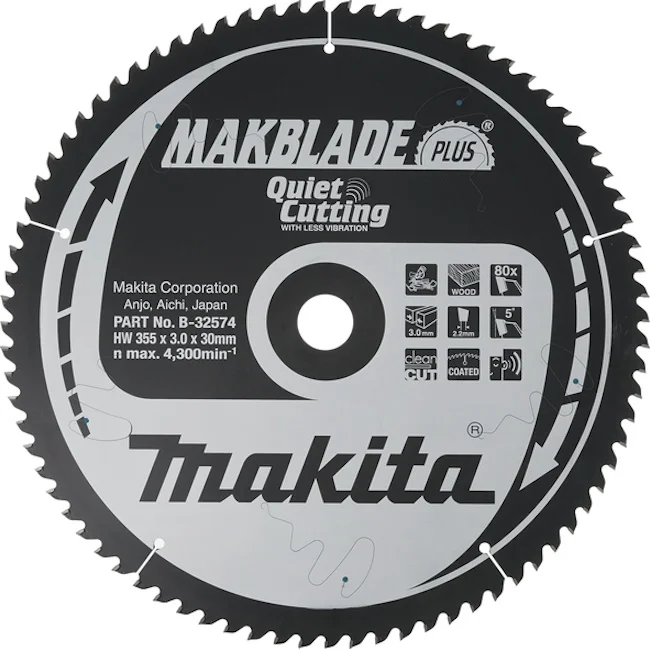 Makita TCT list za testeru MAKBlade Plus 355mm B-32574 Makita TCT list za testeru MAKBlade Plus 355mm B-32574