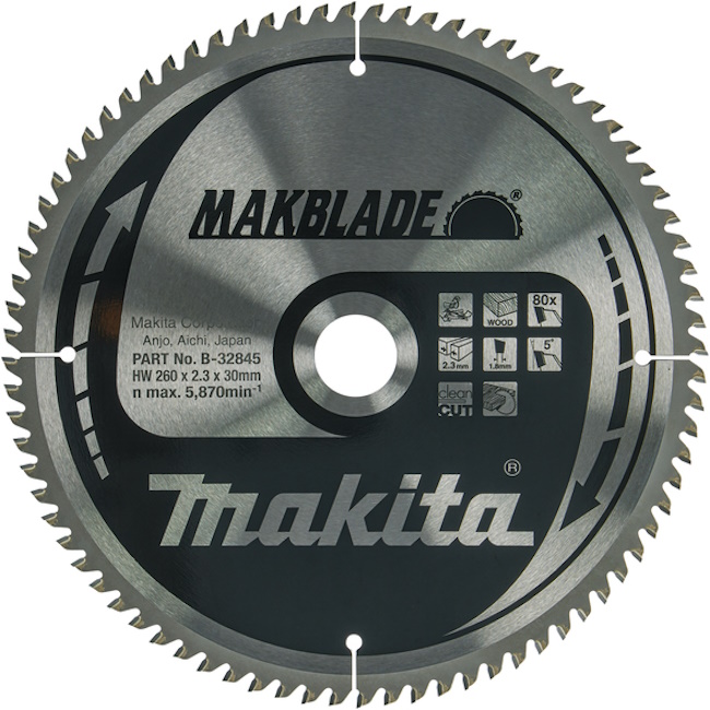 Makita TCT list za testeru MAKBlade 260mm B-32845 Makita TCT list za testeru MAKBlade 260mm B-32845