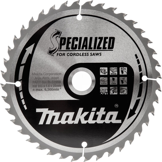 Makita TCT Specialized list za testeru 165mm B-32960