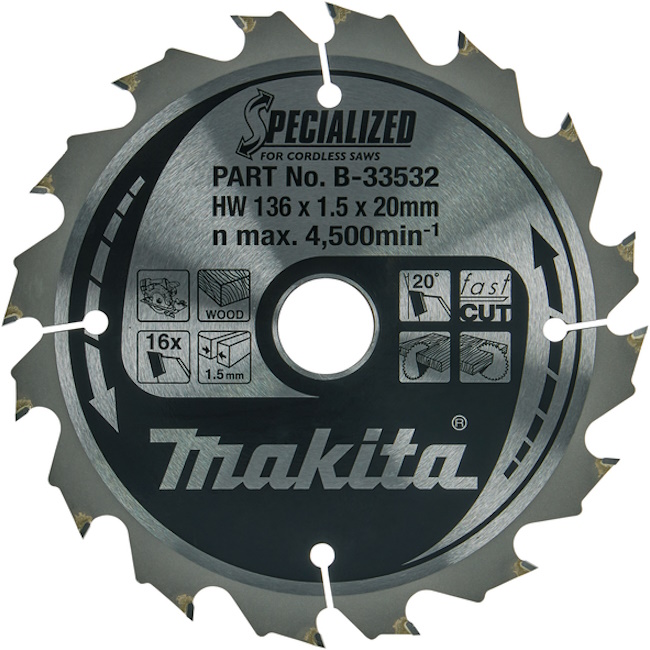 Makita TCT Specialized list za testeru 136mm B-33532 Makita TCT Specialized list za testeru 136mm B-33532