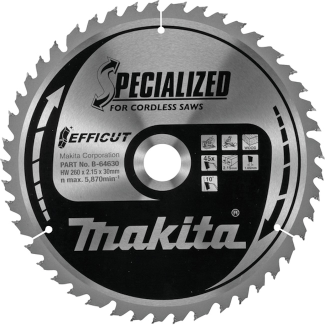 Makita TCT list za testeru 260mm B-64630 Makita TCT list za testeru 260mm B-64630