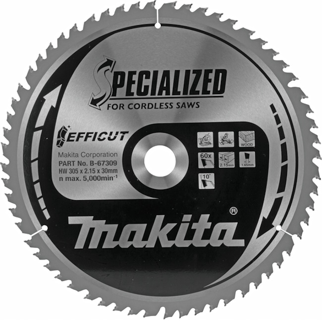 Makita list za testeru od tvrdog metala EFFICUT 305mm B-67309 Makita list za testeru od tvrdog metala EFFICUT 305mm B-67309