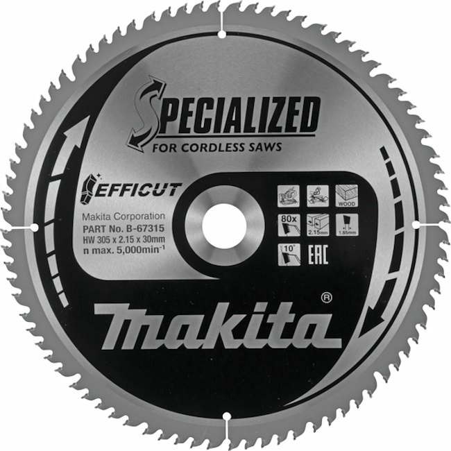 Makita list za testeru od tvrdog metala EFFICUT 305mm B-67315