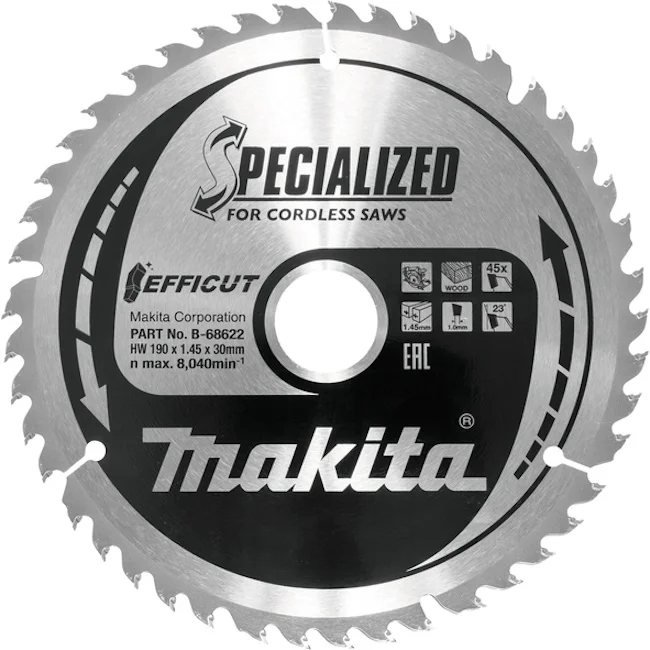 Makita list testere EFFICUT 190mm B-68622 Makita list testere EFFICUT 190mm B-68622