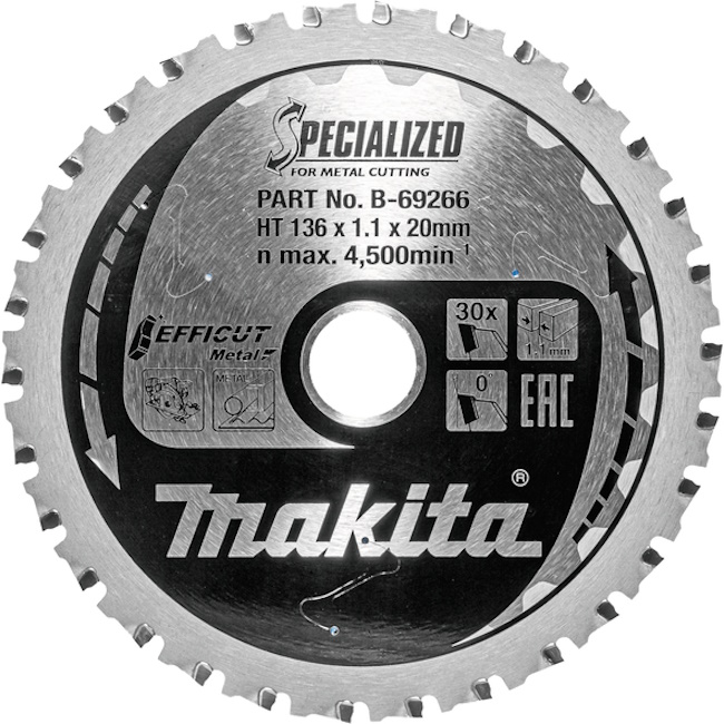 Makita TCT list testere EFFICUT Metal 136mm B-69266