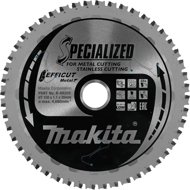 Makita list za testeru od tvrdog metala EFFICUT 150mm B-69331 Makita list za testeru od tvrdog metala EFFICUT 150mm B-69331