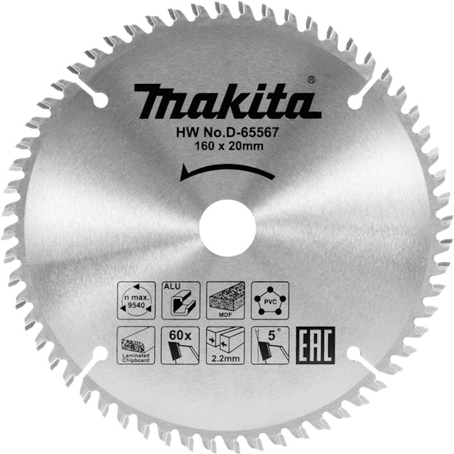 Makita TCT list testere 160mm D-65567