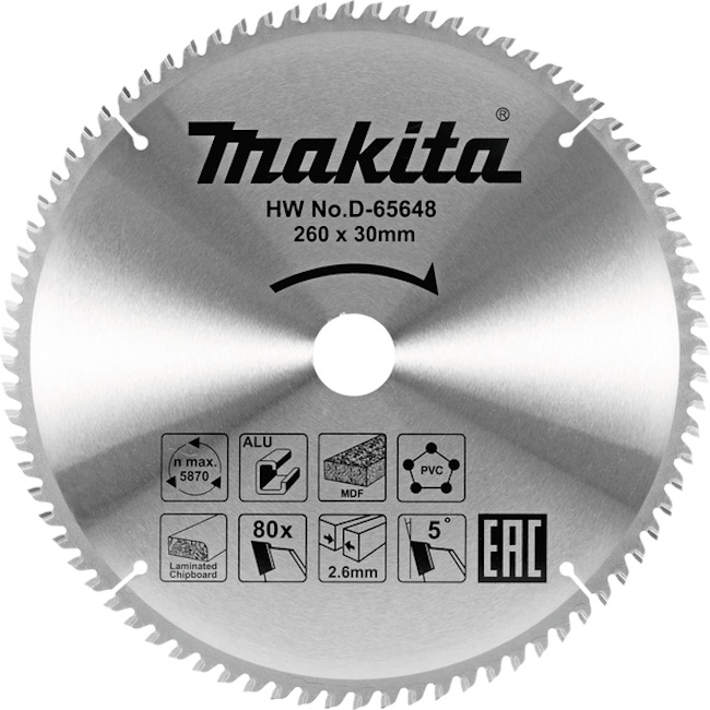Makita TCT list testere 355mm D-65707