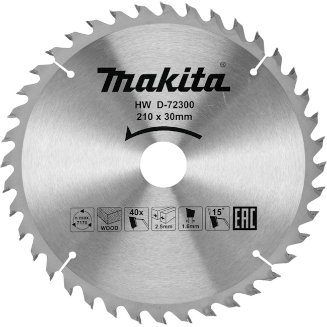 Makita T.C.T list za testeru 210mm D-72300 Makita T.C.T list za testeru 210mm D-72300