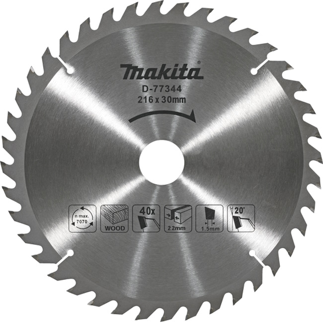 Makita TCT list za testeru 216mm D-77344