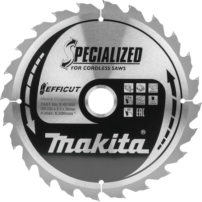 Makita TCT list testere EFFICUT 235mm E-01909 Makita TCT list testere EFFICUT 235mm E-01909