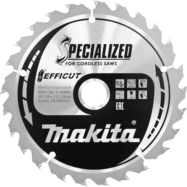 Makita list za testeru od tvrdog metala 150mm E-06890 Makita list za testeru od tvrdog metala 150mm E-06890