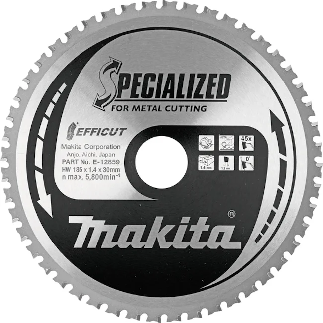 Makita TCT list testere EFFICUT Metal 185mm E-12859 Makita TCT list testere EFFICUT Metal 185mm E-12859
