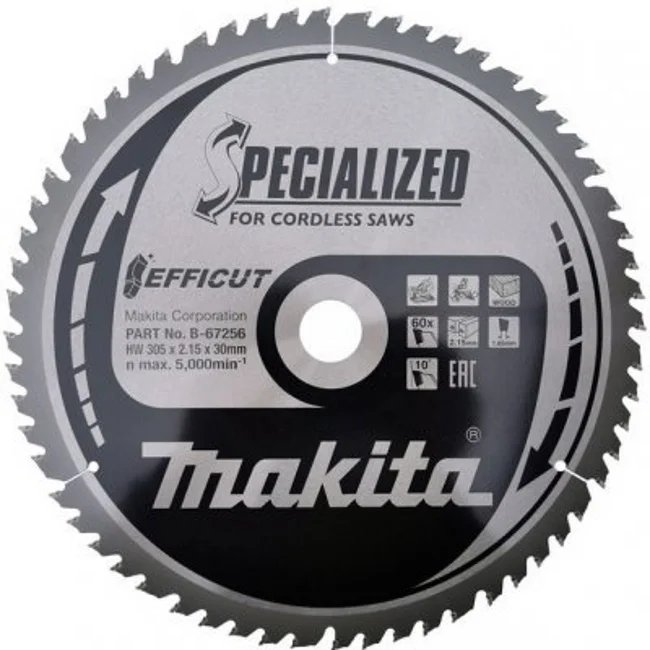 Makita list za testeru od tvrdog metala Efficut 260x30x75T E-12201 Makita list za testeru od tvrdog metala Efficut 260x30x75T E-12201