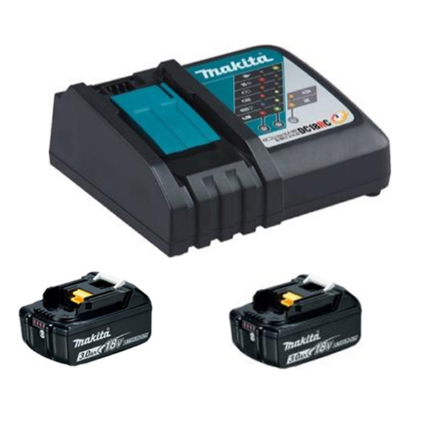 Makita set 7 (2 x BL1830B + DC18RC) Makita set 7 (2 x BL1830B + DC18RC)