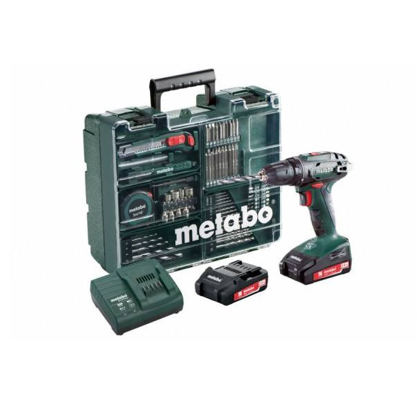 Metabo akumulatorska udarna bušilica odvrtač BS 18 LT  Set Mobile workshop 602103600